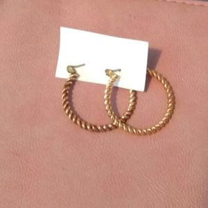 Gold earrings